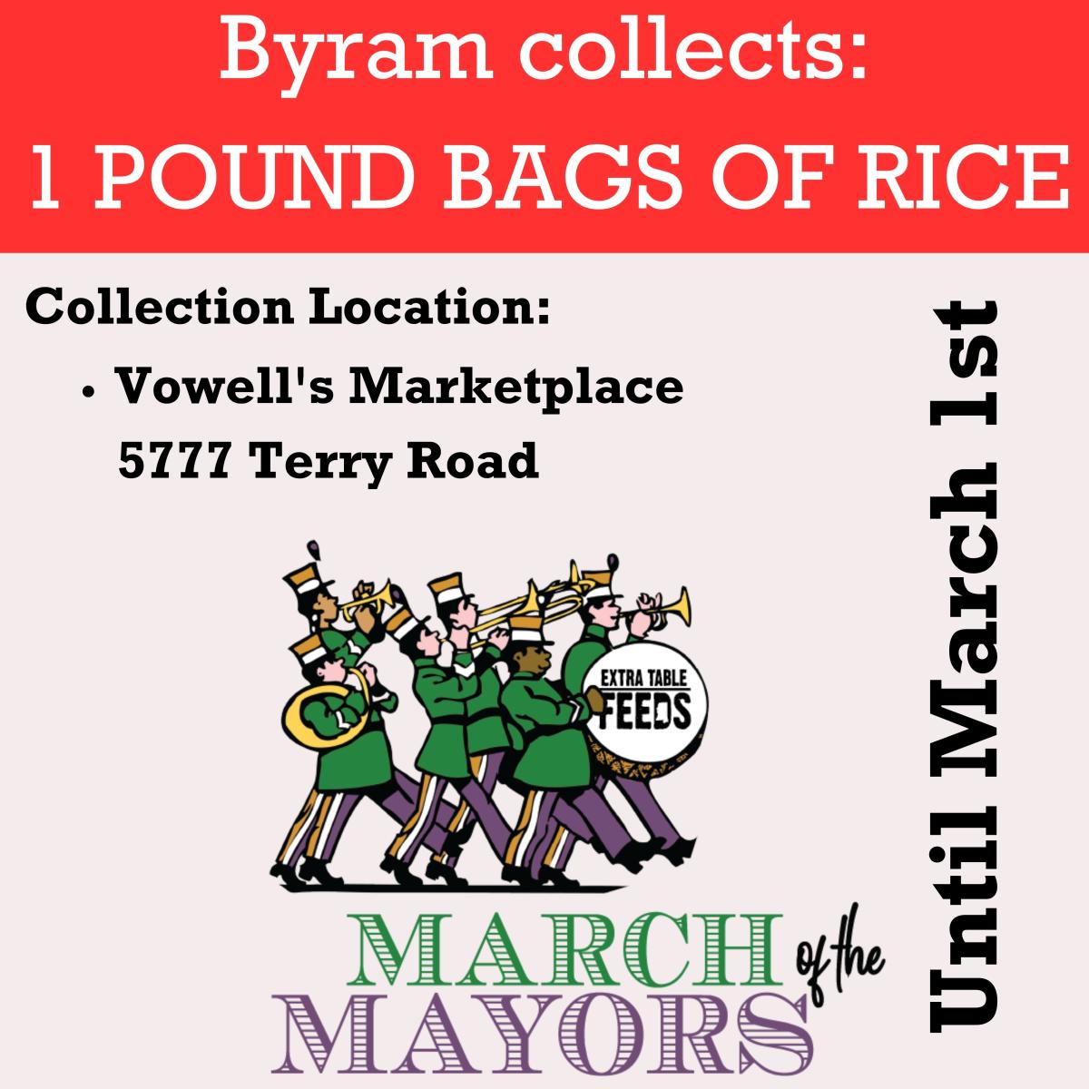 Donation site for March of the Mayors donations